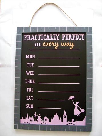 Mary Poppins Memobord Weekplanner Krijtbord Walt Disney beschikbaar voor biedingen