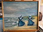 Boerinnetjes op het Zeeuwse strand, Antiek en Kunst, Ophalen