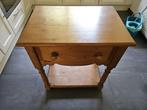Eiken houten kastje / sidetable / wandtafel, Ophalen, Gebruikt