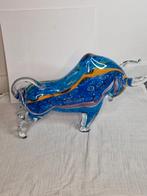 Sculptuur Glazen stier groot Murano-stijl, Antiek en Kunst, Ophalen of Verzenden