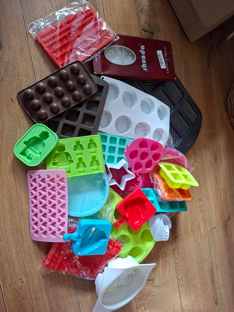 Siliconen mallen - veel verschillende!, Ophalen of Verzenden, Gebruikt