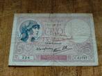Frankrijk 5 francs 1939 bankbiljet , 356 C61787, Postzegels en Munten, Bankbiljetten | Europa | Niet-Eurobiljetten, Frankrijk