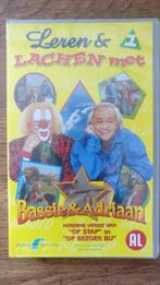 Leren & lachen met Bassie & Adriaan Delen 1 en 3 VHS 2001, Kinderprogramma's en -films, Alle leeftijden, Ophalen of Verzenden