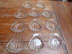 11 vintage glazen schelpen, Pyrex