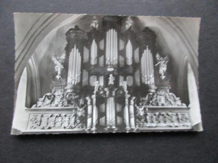 Prentbriefkaart – Kerkorgel, Verzamelen, Ansichtkaarten | Nederland, Ongelopen, Groningen, Voor 1920, Ophalen of Verzenden