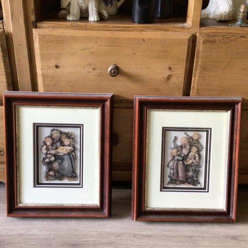 Ingelijste 3d M.I Hummel Opa & Opa met Kinderen - Set van 2, Antiek en Kunst, Kunst | Overige Kunst, Verzenden