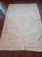 Wollen deken, vintage, groen en creme, 208 x 141 cm, Ophalen of Verzenden, Gebruikt