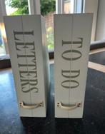 2x houten lectuur opberg bakken, Huis en Inrichting, Ophalen of Verzenden, Zo goed als nieuw