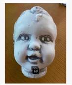 Beton tuindeco jongens kopje, woondeco, tuin binnen buiten, Steen, Nieuw, Ophalen of Verzenden, X