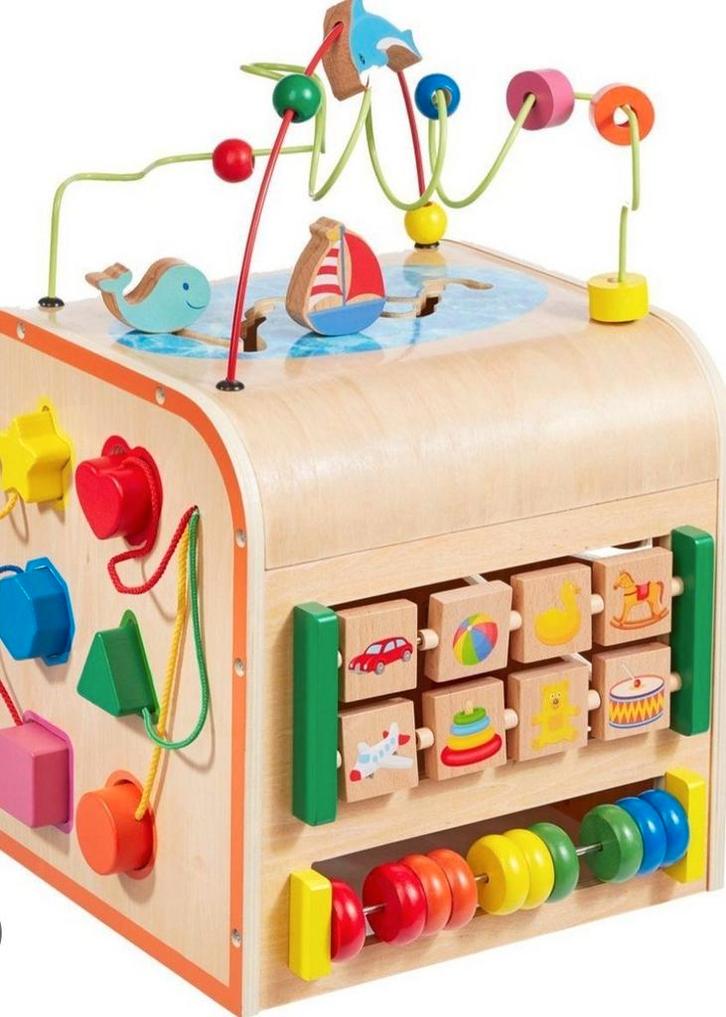 Activiteiten kubus merk Howa, Kinderen en Baby's, Speelgoed | Houten speelgoed, Overige typen, Ophalen