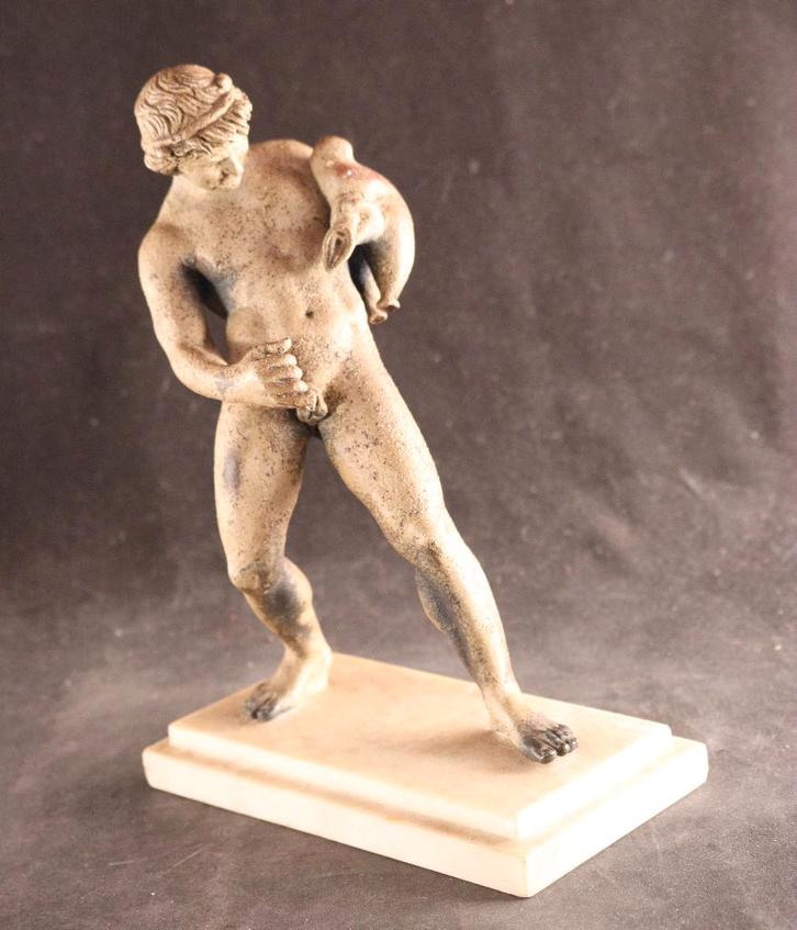 Zeer fraai Grand Tour beeld van een faun, Antiek en Kunst, Kunst | Beelden en Houtsnijwerken, Verzenden