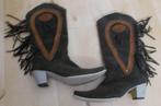 Stoere cowboy/western laarzen met sliertjes! 39, Kleding | Dames, Hoge laarzen, Verzenden, Nieuw, Groen