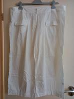 Witte dunne zomer ART broek, maat XXXL, 50-52, ritssluiting,, Wit, Ophalen of Verzenden, Broek of Spijkerbroek, Nieuw
