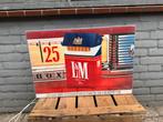 Vintage L&M Sigaretten Lichtbak Reclamebord, Ophalen, Gebruikt, ., Lichtbak of (neon) lamp