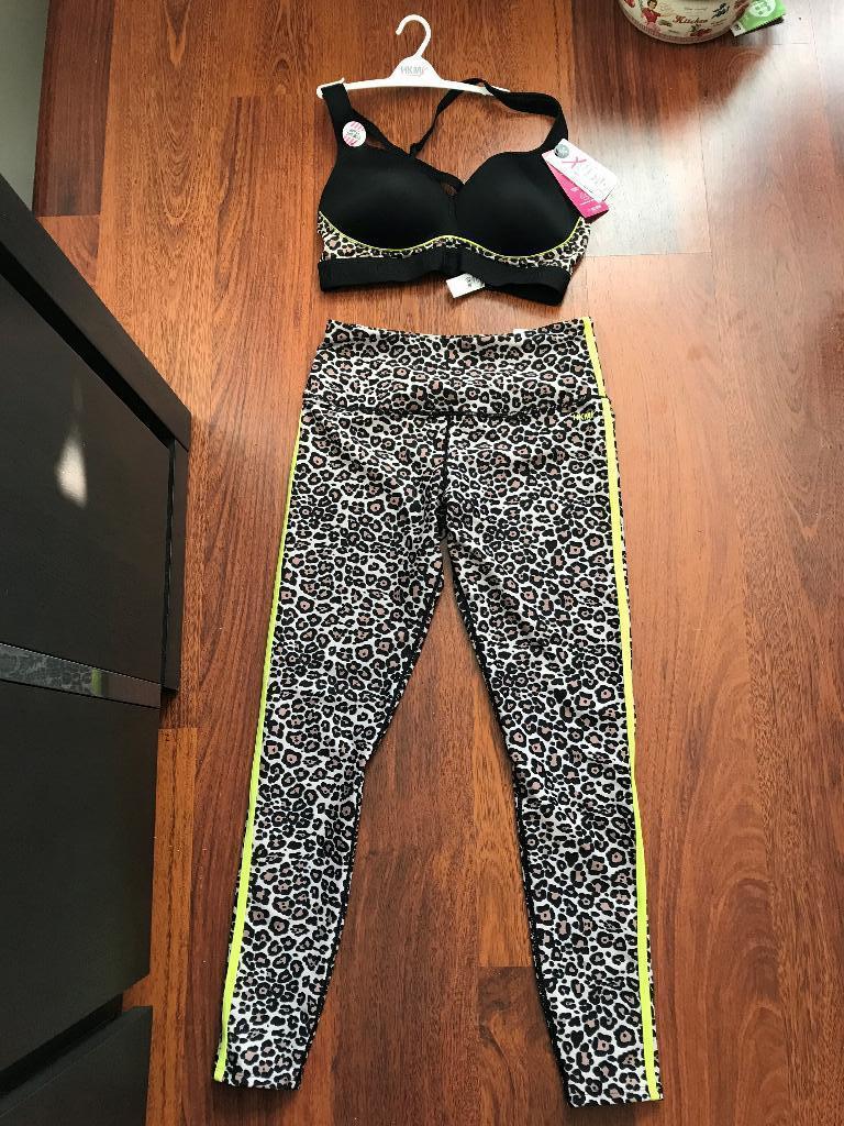 Nieuw - Hunkemoller HKMX neon leo sport set 80C + S, Kleding | Dames, Sportkleding, Zwart, Nieuw, Ophalen of Verzenden, Fitness of Aerobics