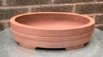 Bonsai schaal ovaal bruin ongeglazuurd gemerkt 25x17,4x7, Nieuw, Ophalen of Verzenden, Overige vormen, Aardewerk