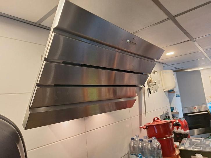 Pelgrim RSK995RVS  Afzuigkap + Koof, Witgoed en Apparatuur, Afzuigkappen, Gebruikt, Vrijstaand, Wandschouwkap, 600 tot 800 m³ per uur