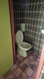 Toffe wc pot, urinoir en wc rolhouder, groen, Doe-het-zelf en Verbouw, Sanitair, Ophalen of Verzenden, Toilet