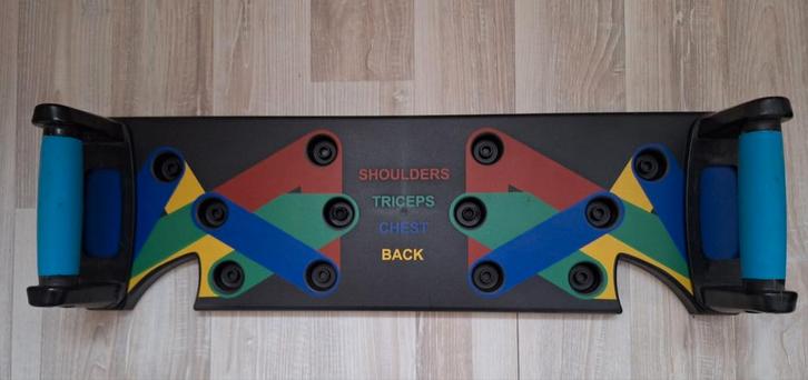 Push up trainer/fitness board, weerstandsbanden, dumbels, Sport en Fitness, Fitnessmaterialen, Zo goed als nieuw, Armen, Benen