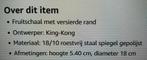 Alessi rvs  fruitschaal, Ophalen of Verzenden, Zo goed als nieuw, Rond, Metaal