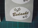 10 stickers Bedankt, Ophalen of Verzenden, Nieuw, Overige thema's, Overige typen