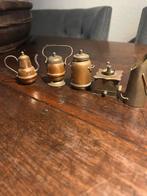 Koperen en tinnen Miniatuurtjes 8 stuks 5€, Antiek en Kunst, Ophalen of Verzenden, Koper