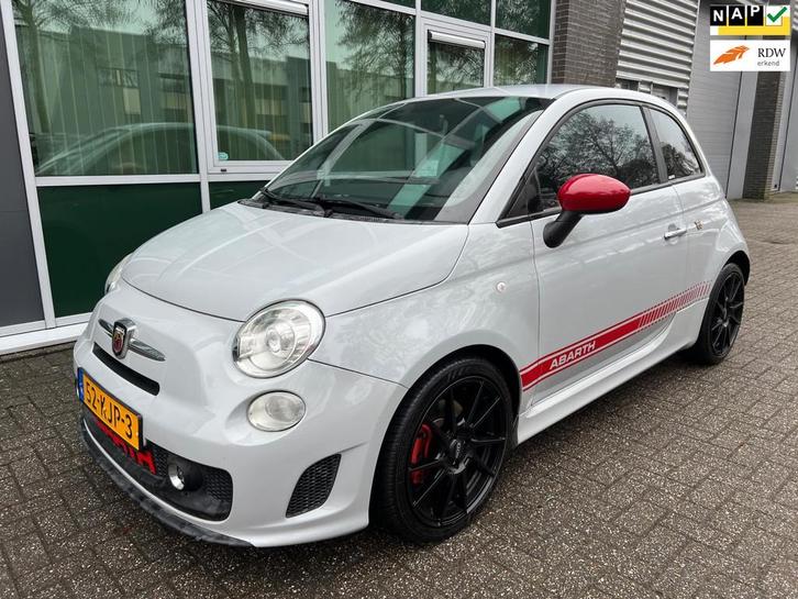 Fiat 500 1.4-16V Abarth - SPORTUITLAAT - NAP- NETJES !, Auto's, Fiat, Bedrijf, Te koop, ABS, Airbags, Airconditioning, Bluetooth