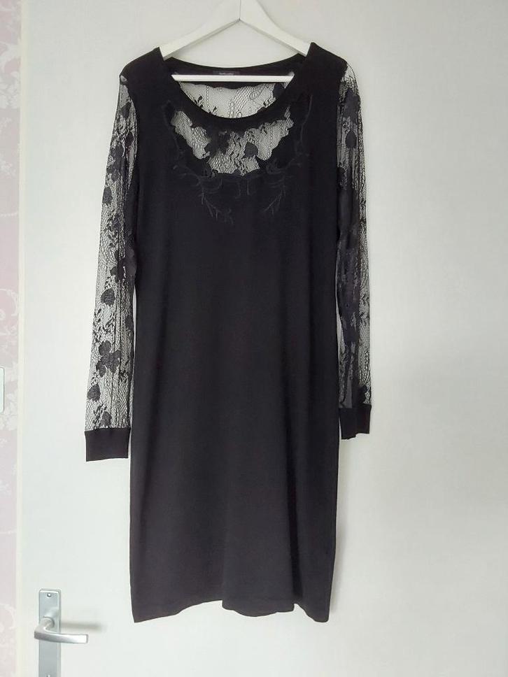 Claudia Sträter maat 40 zwarte jurk kant lange mouwen kerst, Kleding | Dames, Jurken, Zo goed als nieuw, Maat 38/40 (M), Zwart