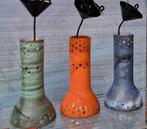 3 keramische lampen, Overige materialen, Gebruikt, 50 tot 75 cm, Seventies eighties