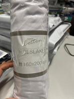 Partij Hoeslakens 160x200, Ophalen, Wit, Hoeslaken of Sloop, Nieuw