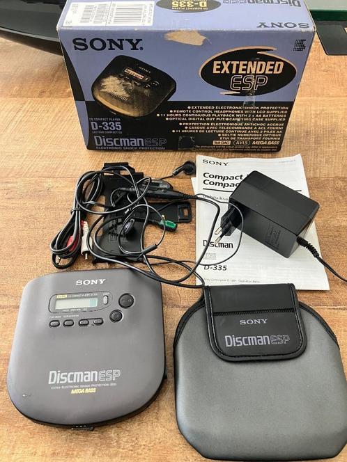 Sony D-335 Discman (zeldzaam compleet), Audio, Tv en Foto, Walkmans, Discmans en Minidiscspelers, Discman, Ophalen of Verzenden