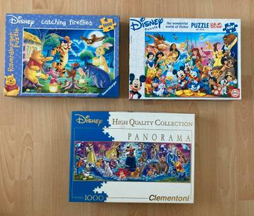 3 Disney puzzels 1000 stukjes (nog 1 beschikbaar) beschikbaar voor biedingen