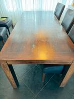 Eettafel koloniale teak + eventueel 6 stoelen, Huis en Inrichting, Ophalen, Gebruikt, 100 tot 150 cm, Koloniaal