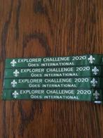 Explorer challenge naambandje, Ophalen of Verzenden, Nieuw, Embleem, Speld of Insigne
