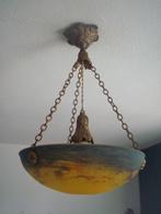 Art Deco Daum Nancy Lorrian gesigneerde Hanglamp ca.1925, Antiek en Kunst, Ophalen