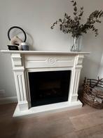 Sfeervolle elektrische haard met klassieke ombouw, Ophalen, Gebruikt, Vrijstaande haard, Elektrische haard