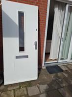 Hardhouten Buitendeur met Voorslot, Links naar Binnen, Doe-het-zelf en Verbouw, Deuren en Horren, Ophalen of Verzenden