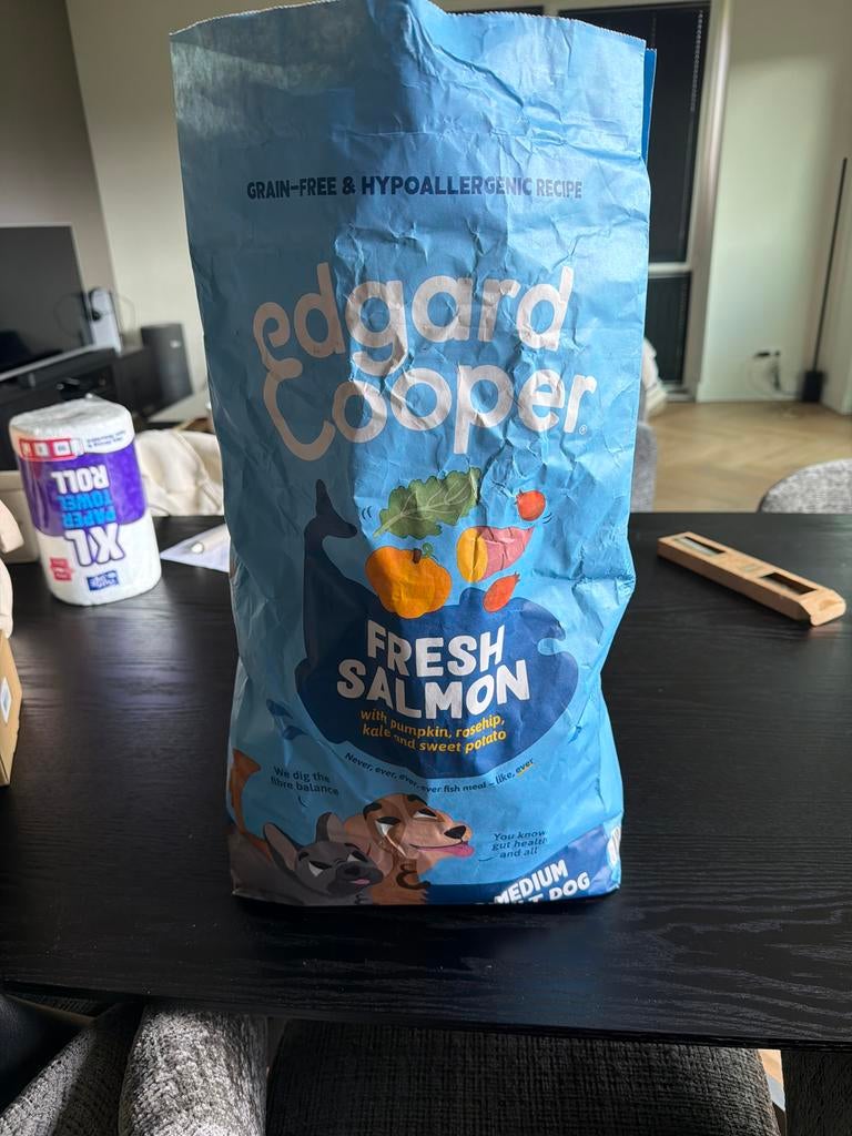 Edgard cooper brokken, Ophalen, Hond