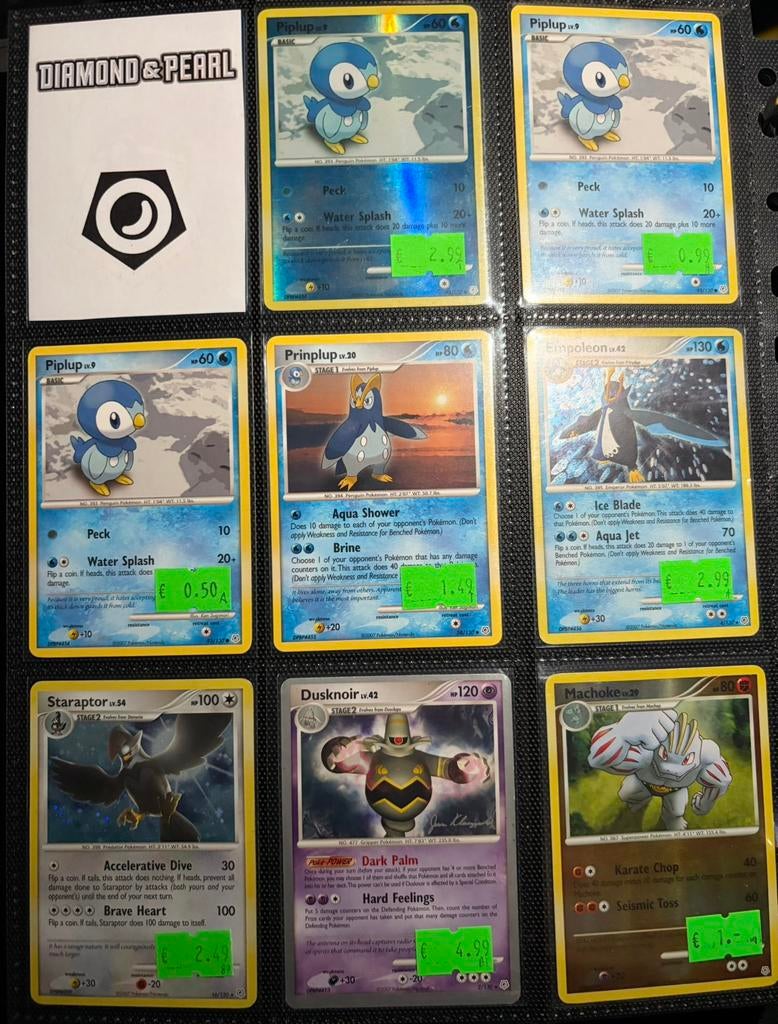 Diamond & Pearl Pokemon kaarten, Ophalen of Verzenden, Zo goed als nieuw, Meerdere kaarten