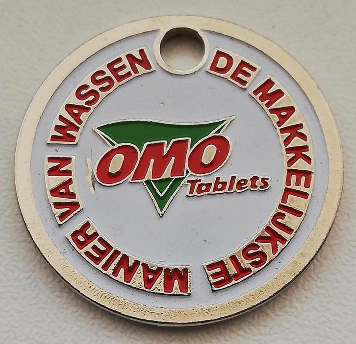 Winkelwagenmuntje wasmiddel Omo Tablets, Verzamelen, Winkelwagenmuntjes, Verzenden