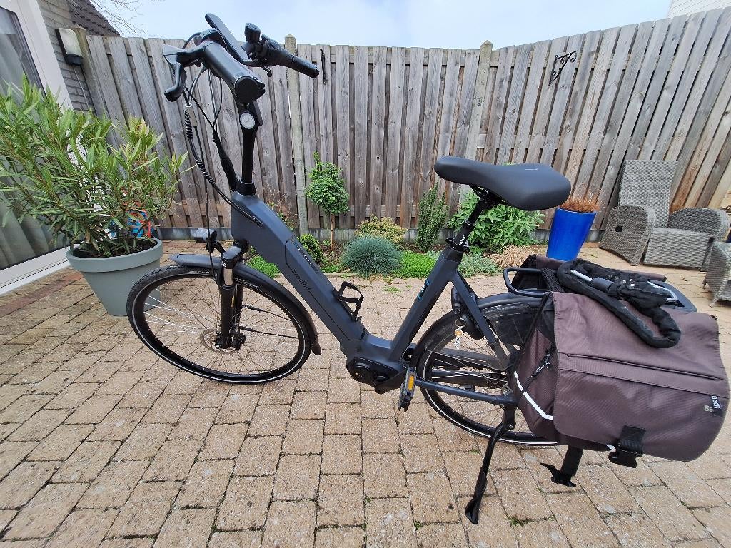 Amslot E-LV Hedon Donker Blauw 80NM 540WH, Fietsen en Brommers, Elektrische fietsen, Zo goed als nieuw, 50 km per accu of meer