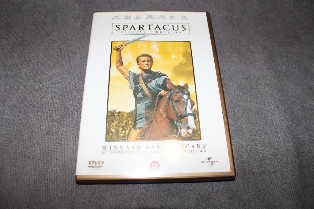 DVD Spartacus, 1960 tot 1980, Gebruikt, Ophalen of Verzenden, Actie en Avontuur
