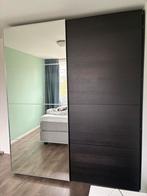 Ikea Pax garderobekast met schuifdeuren en spiegel, Overige materialen, Gebruikt, 200 cm of meer, 150 tot 200 cm