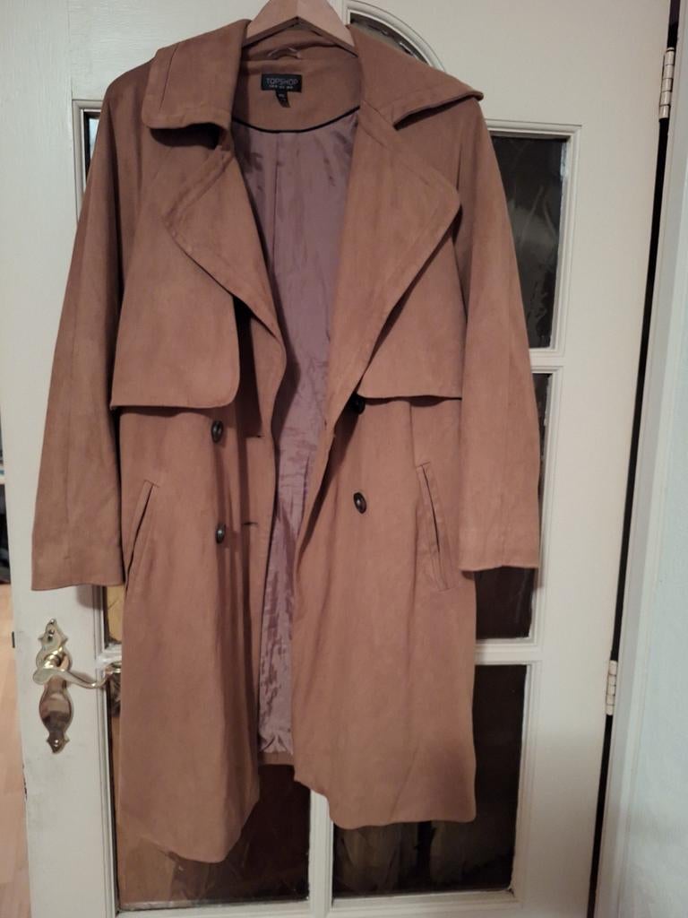 Mooie 2010 vintage jas van Topshop., Kleding | Dames, Jassen | Zomer, Maat 38/40 (M), Bruin, Topshop, Ophalen of Verzenden