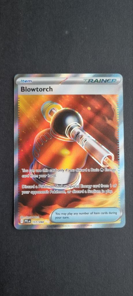 Blowtorch 117/094 Phantasmal Flames Pokémon Kaart, Hobby en Vrije tijd, Verzamelkaartspellen | Pokémon, Zo goed als nieuw, Losse kaart