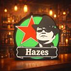 Hazes lichtbord-mancave, Verzamelen, Biermerken, Ophalen of Verzenden, Reclamebord, Plaat of Schild, Overige merken
