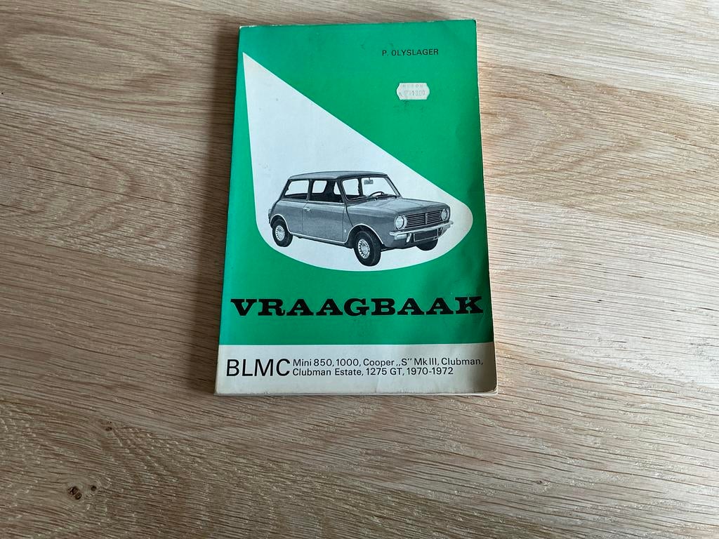 Vraagbaak Mini 850, 1000, Cooper, Clubman 1970-1972, Ophalen of Verzenden, Gelezen, Overige merken