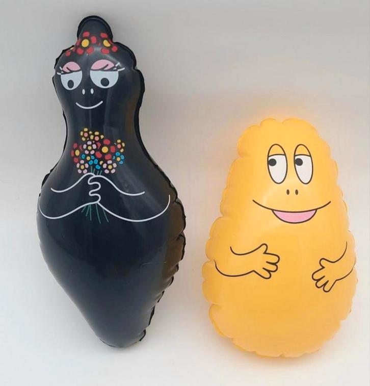 Barbapapa 2 oplaasbare figuren Barbamama en Barbabee, Verzamelen, Poppetjes en Figuurtjes, Zo goed als nieuw, Ophalen of Verzenden