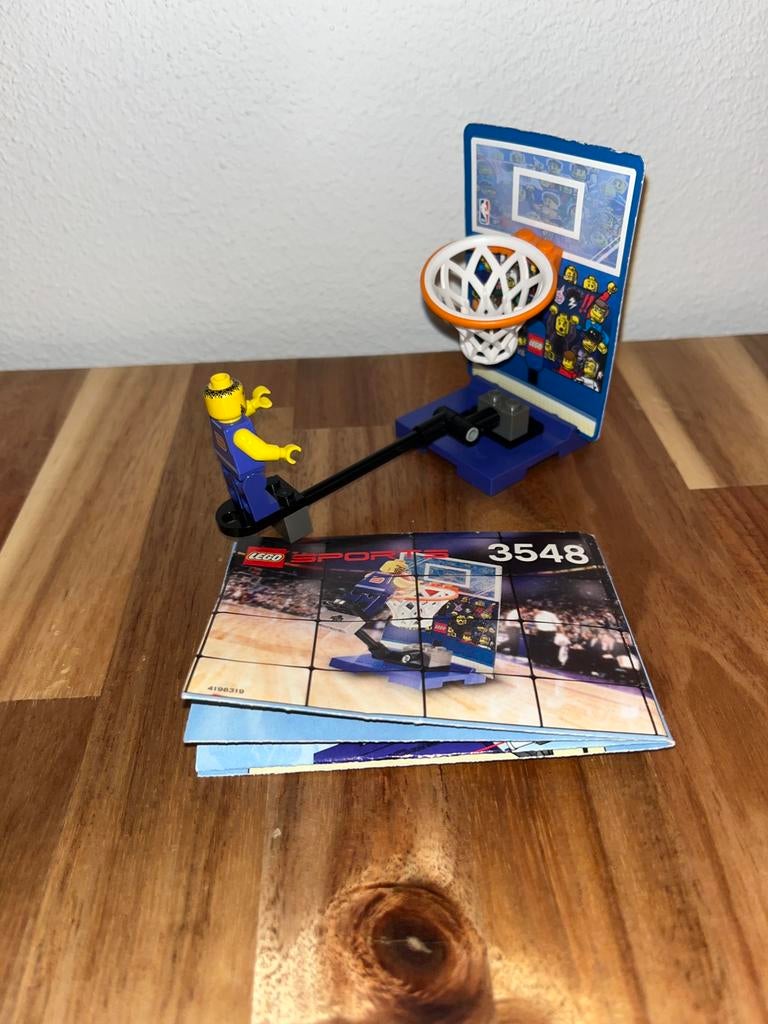 LEGO Basketball Set 3548 Slam Dunk Trainer Basketbal, Lego, Ophalen of Verzenden, Zo goed als nieuw, Inclusief minifiguren