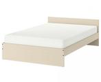 Bed + matras, Ophalen, Wit, Tweepersoons, 140 cm